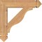 Ekena Millwork Funston Arts & Crafts Smooth Bracket, Western Red Cedar, 3 1/2"W x 20"D x 20"H BKT04X20X20FST03SWR - alternate 4